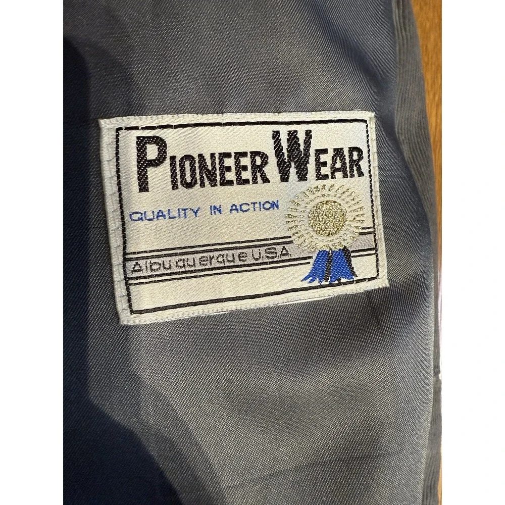 Vintage PIONEER‎ WEAR Corduroy Blazer 48L Rancher Jacket Gray Suede Elbow Patch